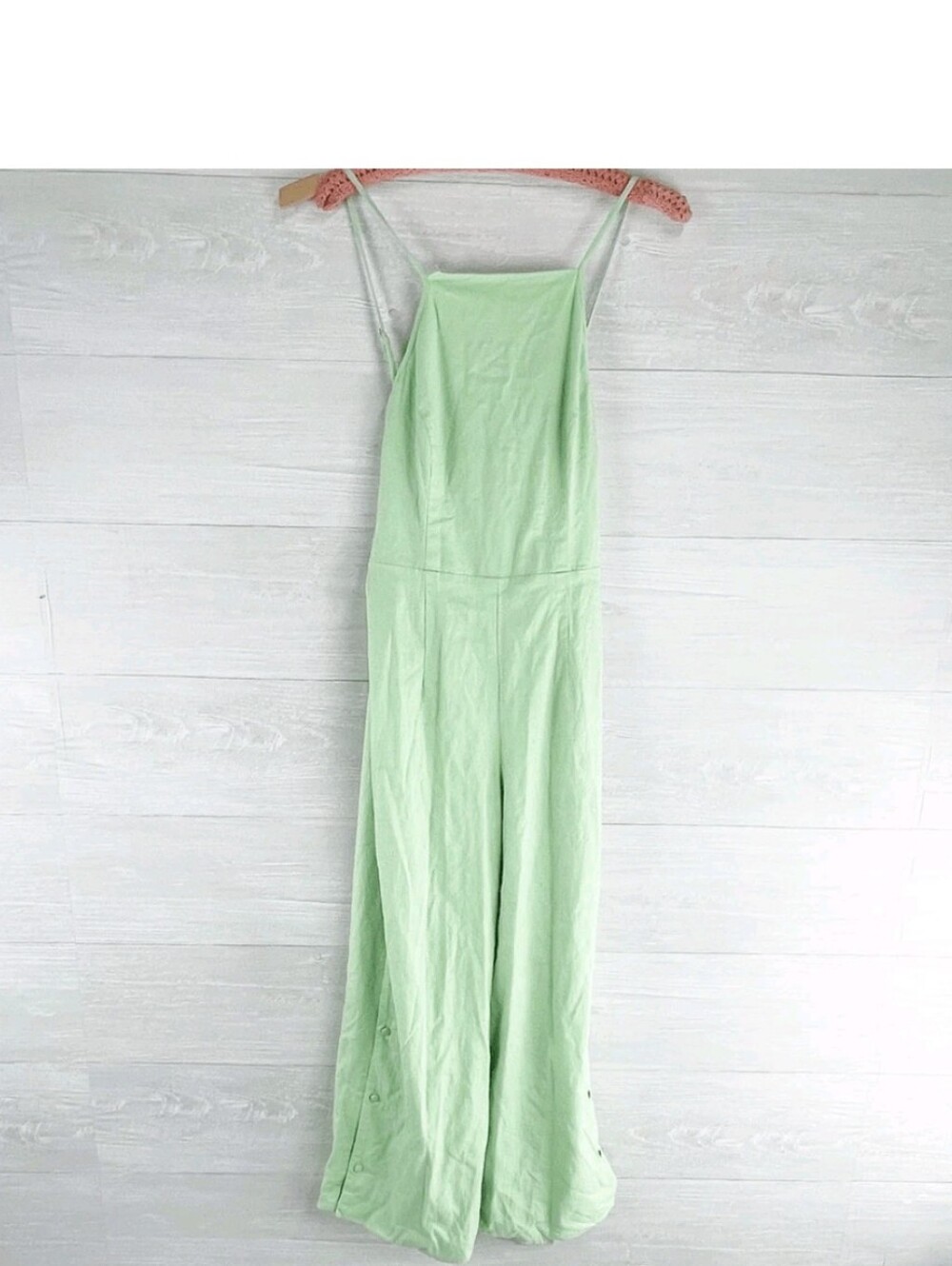 Camila Coelho Light Green Tie-Front Jumpsuit